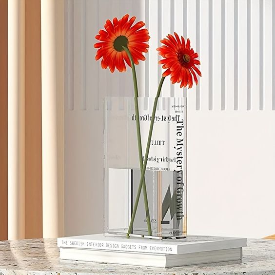 Book Flowers Vase